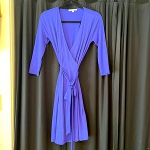 Women’s gap, wrap dress, size extra, small purple